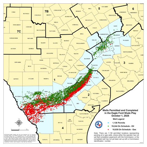 Wells Permitted & Completed in the Eagle Ford Shale Play
